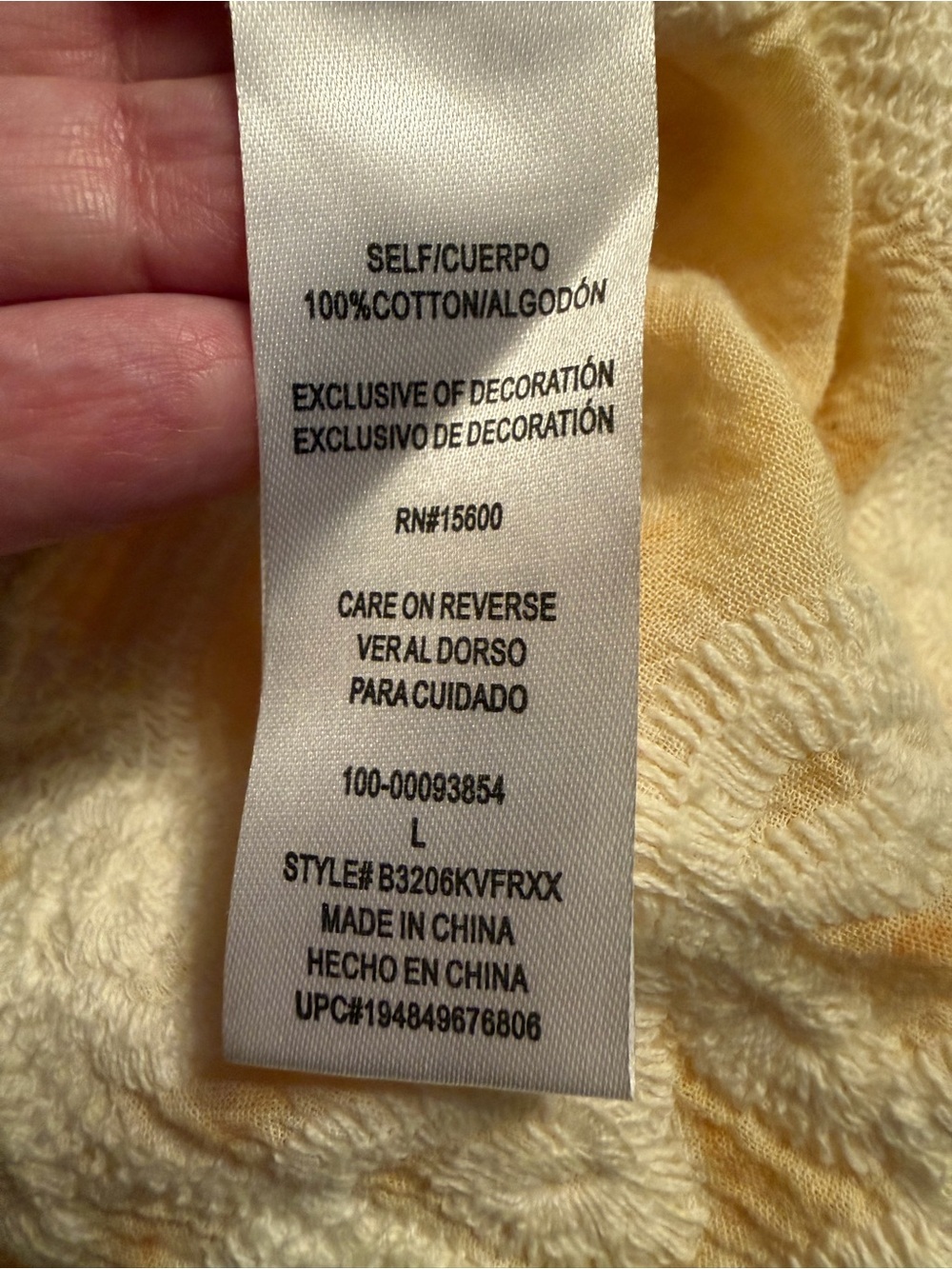 Democracy Boho Cottagecore Lace Trim Top - Soft Lemon Yellow - Picture 8 of 10